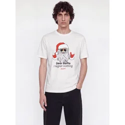 JACK & JONES Majica JJXMAS FUN rdeča/črna/bela