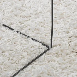 Čupavi tepih PAMPLONA visoka vlakna moderni krem 120 x 170 cm