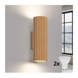 Brilagi - LED zidna svetiljka CRESTO 2xGU10/10W/230V 20 cm zlatna