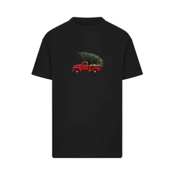Mister Tee Majica Christmas Tree Pickup zelena/rdeča/črna