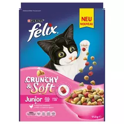 Felix Crunchy & Soft Junior piletina s dodatkom povrća - 950 g