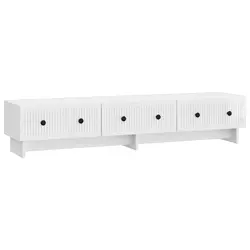 TV ormar s ladicama Bijela visokog sjaja 147 x 34,5 x 30 cm