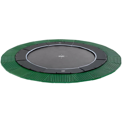 Trampolin s površino za doskok Dynamic Groundlevel Exit Toys vgradni 366 cm premer črn
