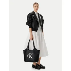 Calvin Klein Ročna torba Bold Ck LV04F3562G Črna