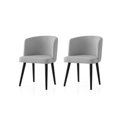 Hanah Home Set trpezarijskih stolica Soft 4101 V2, 2 komada, Prljavo Beli