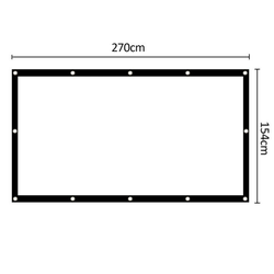 Zaslon za projektor zložljivo platno Maclean MC-982 120, 265x149cm