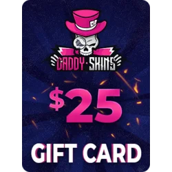 Daddy Skins Wallet Card 25 USD Key GLOBAL