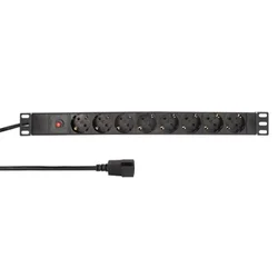 Razvodni PDU panel za rek sa 8 utičnih mesta CEE 7/3 konektor C14 ( PS013 )