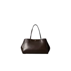 Calvin Klein Ročna torba Ck Croc Snap Large Tote LV04F3904G Temno rjava