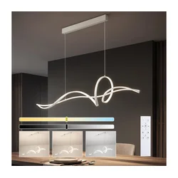 Brilagi - LED prigušiva luster na sajli SIGNATURE LED/55W/230V 120x23 cm bela + daljinski upravljač
