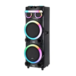 NDR Bluetooth zvučnik NDR-21280, 100W, 2x12, 2 mikrofona, Crni