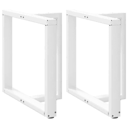 Noge za blagovaonski stol T-oblika 2 kom Bijele 70x35x(72-73) cm Čelik