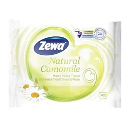 Zewa Vlažni toalet papir Moist Camomile, Sa vlaknima lana, 42 komada