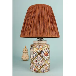 Opviq Stona lampa YL675, 25x20x40 cm, IP20, Krem-narandžasta