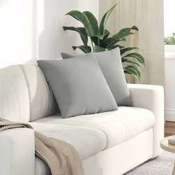 Jastučići za sofu 2 pcs Svijetlo siva 50 x 50 cm tkanina