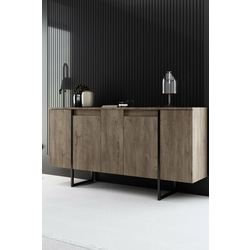 HANAH HOME Komoda Luxe Walnut Black