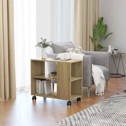 Vidaxl Stranska mizica 70x35x55 cm konstruiran les