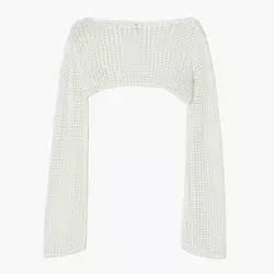 Cropp - Rupičasti džemper - white