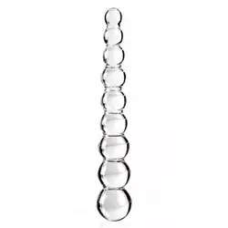 Steklen dildo Icicles Sapphire Spiral