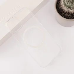 Maska Transparent Magsafe za iPhone 14, Bela
