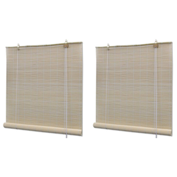 Rolete od prirodnog bambusa 2 kom 120 x 160 cm
