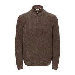 Only & Sons Pulover ONSJOIN pikčasto rjava