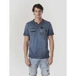 KOROSHI Majica marine/moder denim/pastelno modra/vinsko rdeča