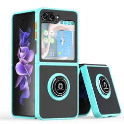 Torbica Frosted Shockproof za Samsung F741B Galaxy Z Flip 6 5G svetlo plava