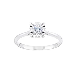 DIAMANT LETERNEL Prstan srebrna