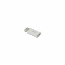 S-box ADAPTER MICRO USB 2.0 ženski -> TYPE-C moški beli