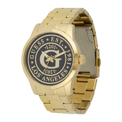 GUESS Analogna ura COLLEGIATE zlata/črna