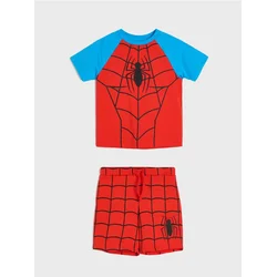 Sinsay - Komplet majice kratkih rukava i kratkih pantalona Spider-Man - crvena