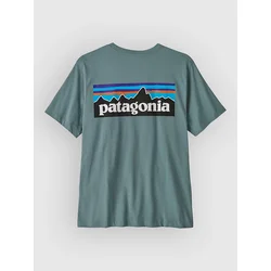 Patagonia P-6 Logo moška majica blue sage