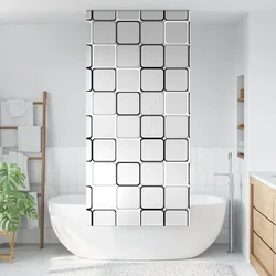 Rolo zavjesa za tuš 100x240 cm širina tkanine 96 cm