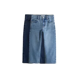 The Set Kavbojke mornarska/moder denim