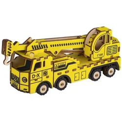 Čarolijashop 3d drvena slagalica - Kamion kran ( 336)