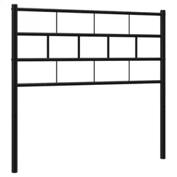 Vidaxl Kovinsko nadomestno vzglavje črno 75 cm