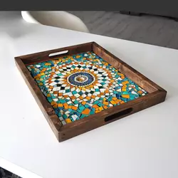 Aberto Design Poslužavnik REF004 48 x 38 x 4 cm, Šareni
