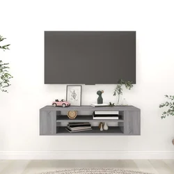 Viseći TV ormarić boja hrasta 100x30x26,5 cm konstruirano drvo