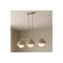 Brilagi - Luster na sajli 3xE27/60W/230V bež/zlatna
