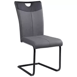 STOLICA NA SANKAMA antracit, siva, crna metal, tekstil