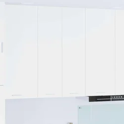 vidaXL Viseča omarica Riga Bela 60 x 31 x 100 cm Konstruiran les