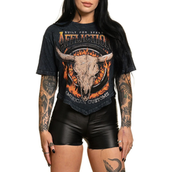 Hardcore majica moška - AC MIDWEST RUN - AFFLICTION - AW26353-BKLV