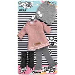 Guca P860 obleka za punčko PENELOPE velikosti 34 cm s čevlji