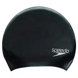 SPEEDO LONG HAIR CAP AU, kapa za plivanje, crna