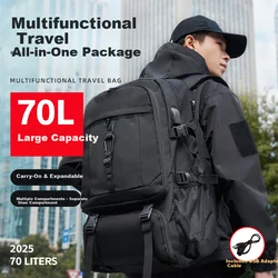 JINSHIWQ Muški ranac, Premium edition, 70 L, Crni