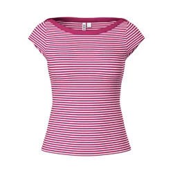 PIECES Majica PCSof magenta / off-bela