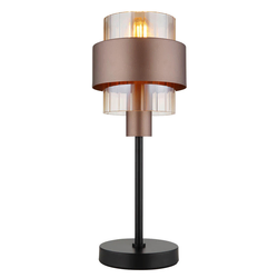 Stona lampa Milley E27 maks. 60W sa prekidačem crna/boja bronze Globo