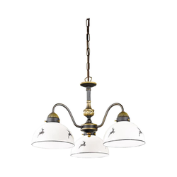 Kolarz 731.83.133 - Luster na lancu NONNA 3xE27/75W/230V jelenja siva
