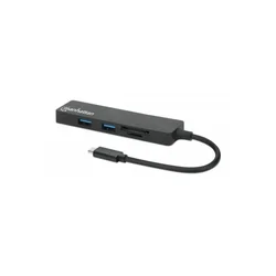 MAMHATTAN USB-C HUB 3port 164948 3.2 G1/5Gbps/CR/Crni